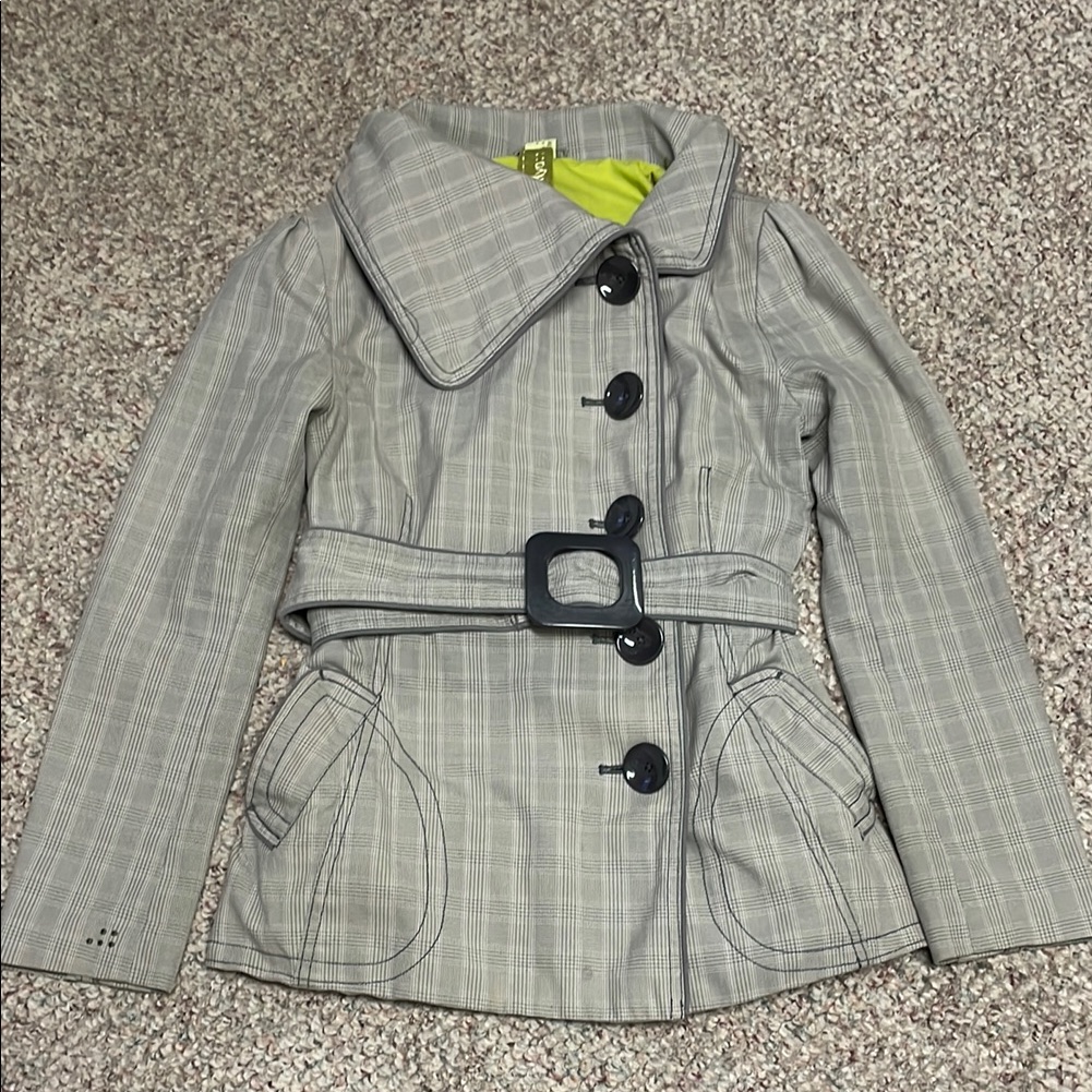Soia & Kyo Light Cropped Belted Trench